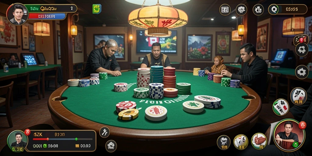Tampilan gameplay QiuQiu yang menarik dan interaktif di 5ZK.