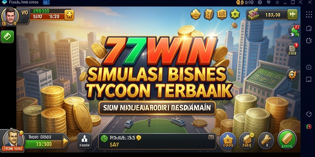 Screenshot gameplay Tycoon 77WIN dengan tampilan bisnis yang menarik.