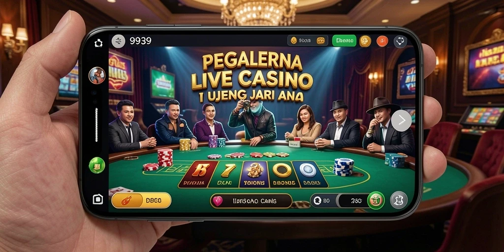 Tampilan gameplay Live Casino yang mendebarkan dan interaktif.