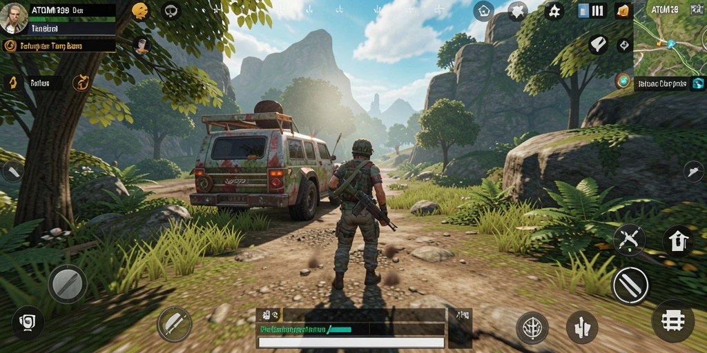 Screenshot gameplay ATOM138 yang menampilkan petualangan seru.