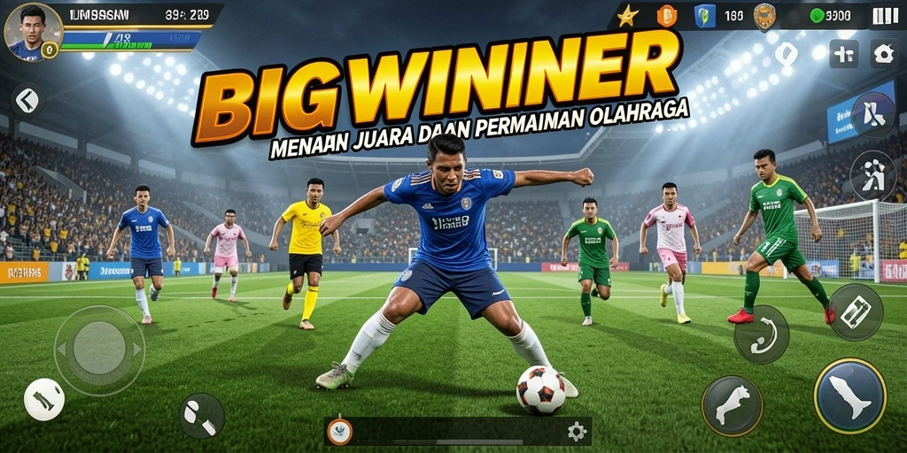 Screenshot gameplay <strong>BIGWINNER</strong> yang menampilkan aksi seru dalam olahraga.