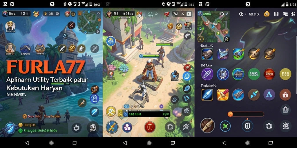 Screenshot utama menunjukkan antarmuka FURLA77 yang modern dan fungsional.