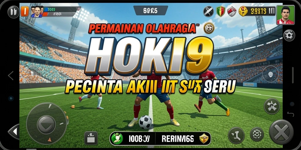 Tampilan gameplay HOKI9 yang menarik dengan grafik olahraga yang dinamis.