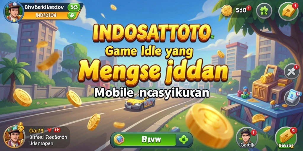 Screenshot gameplay INDOSATTOTO yang menunjukkan kemajuan permainan Idle.