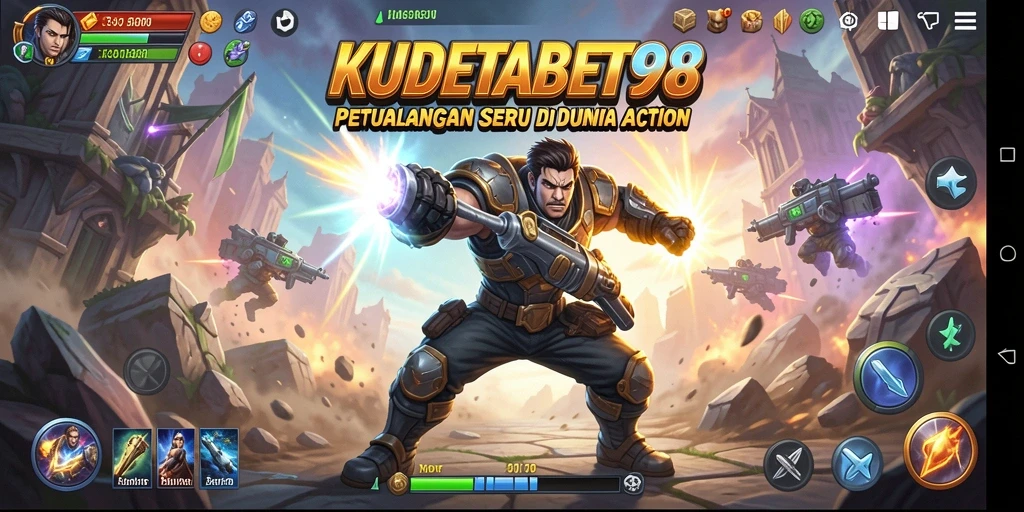 Screenshot KUDETABET98 menampilkan pertempuran epik dan grafis tinggi.