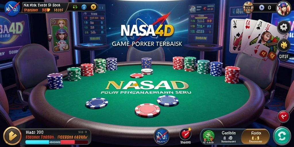 Tangkapan layar dari gameplay poker di NASA4D yang penuh aksi.