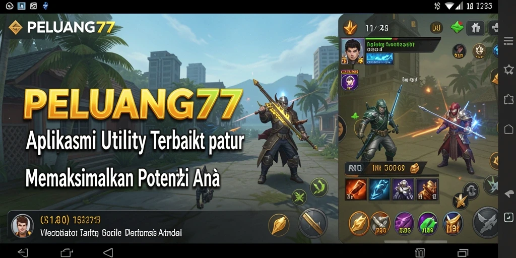 Tampilan antarmuka PELUANG77 yang intuitif dan user-friendly.