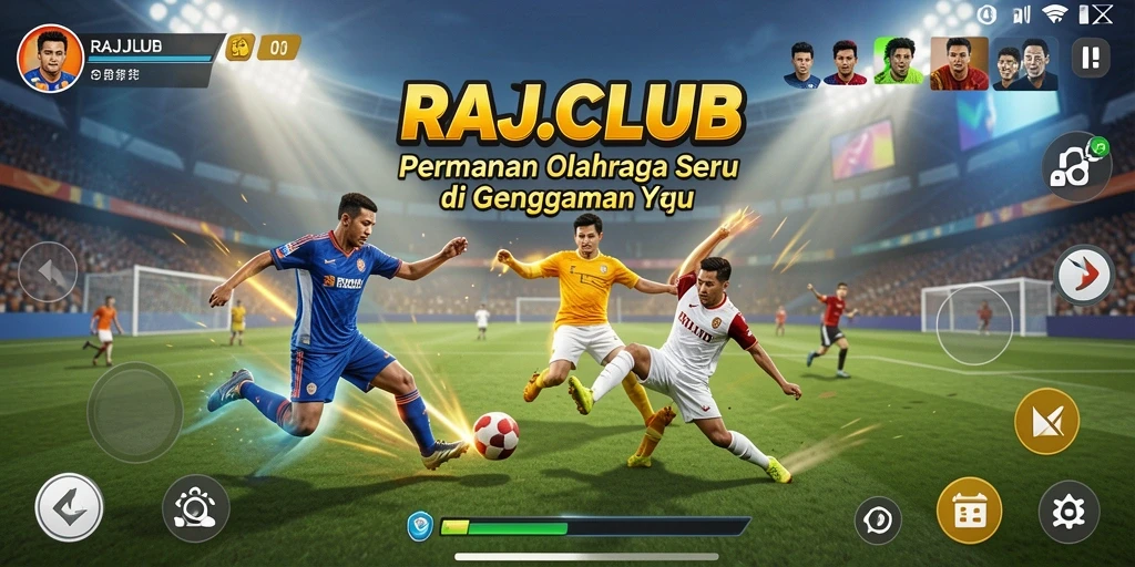 Tampilan menarik dari gameplay RAJACLUB dengan berbagai olahraga.