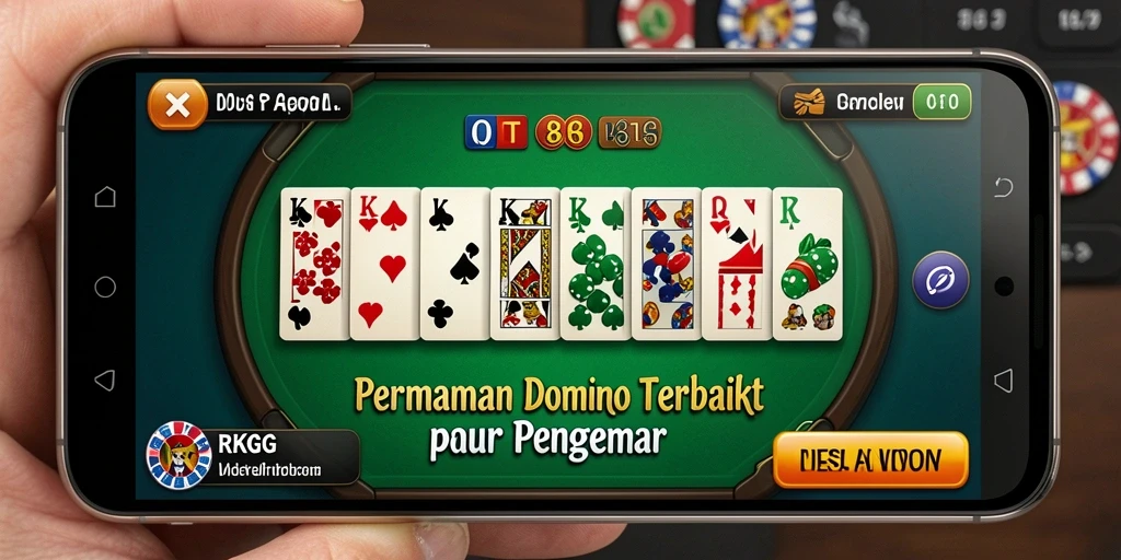 Screenshot RKGG menampilkan gameplay seru dalam permainan Domino.