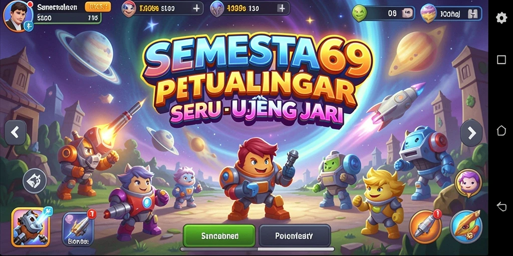 Screenshot gameplay SEMESTA69 menampilkan aksi seru dan penuh warna.