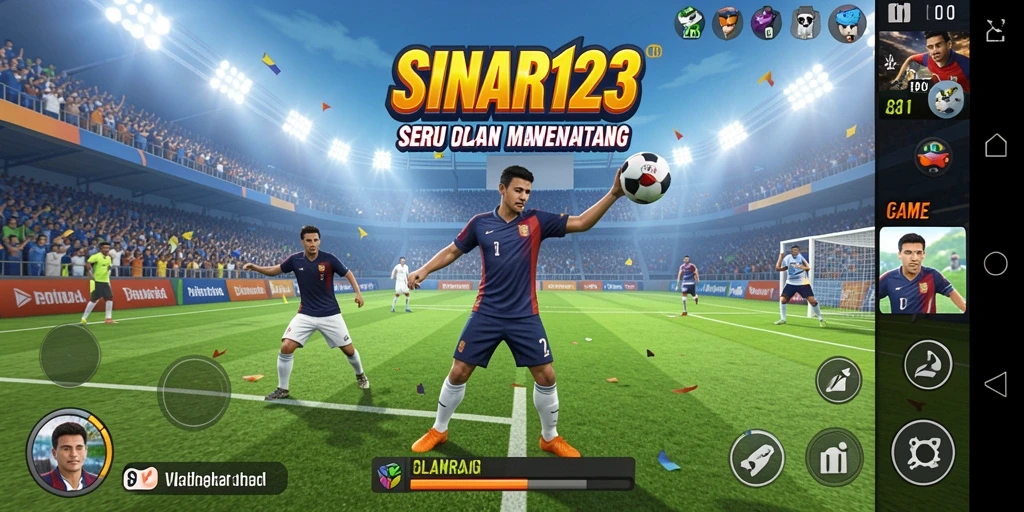 Tampilan gameplay SINAR123 yang menampilkan keseruan olahraga.