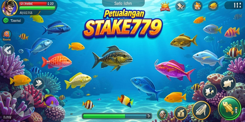 Tampilan gameplay menembak ikan yang seru dan menantang di STAKE779.