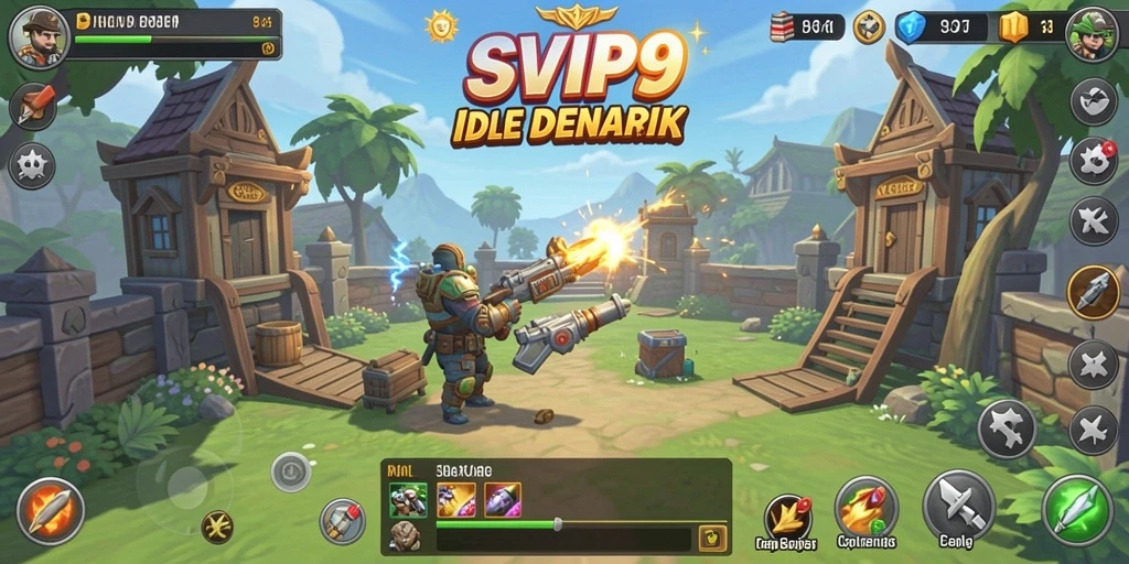 Tampilan gameplay SVIP9 yang seru dan menarik di dunia Idle.