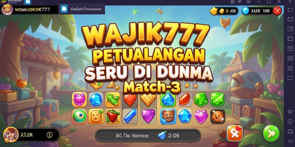 Tampilan gameplay seru dan menantang dari WAJIK777.