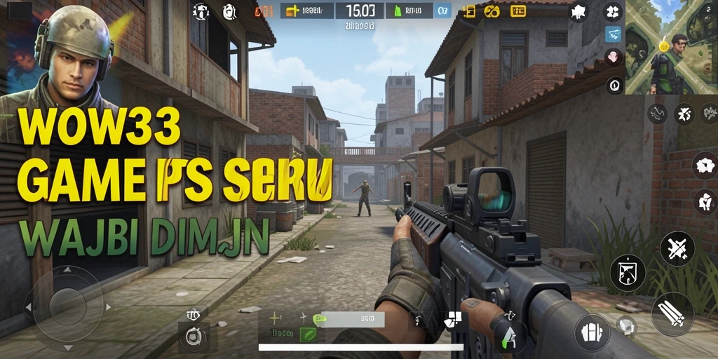 Tampilan gameplay <strong>WOW33</strong> yang intens dalam pertempuran FPS.